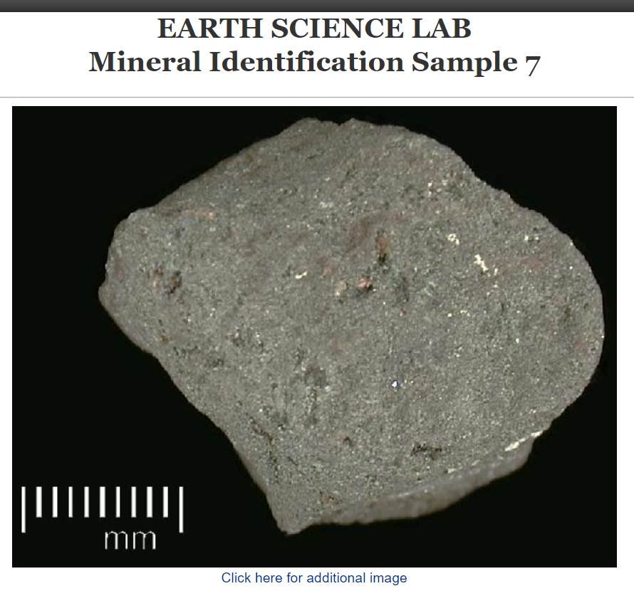 Solved EARTH SCIENCE LAB Mineral Identification Sample 4 | Chegg.com