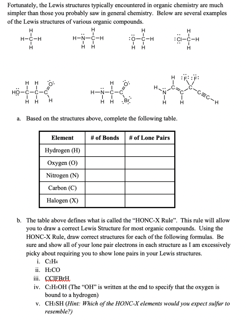 Solved Fortunately the Lewis structures typically Chegg