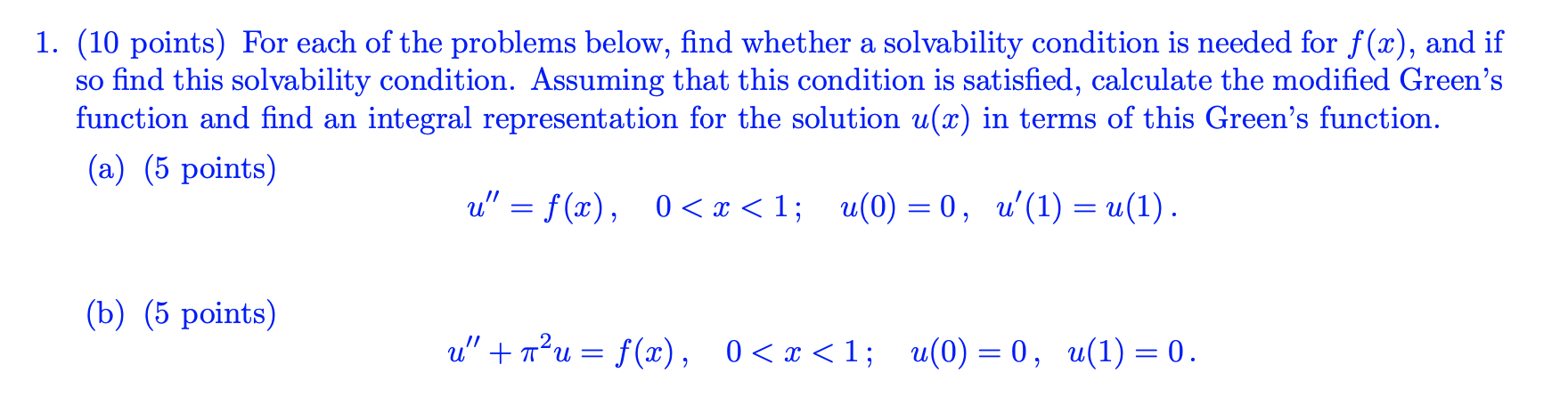 Solved 1. (10 Points) For Each Of The Problems Below, Find | Chegg.com