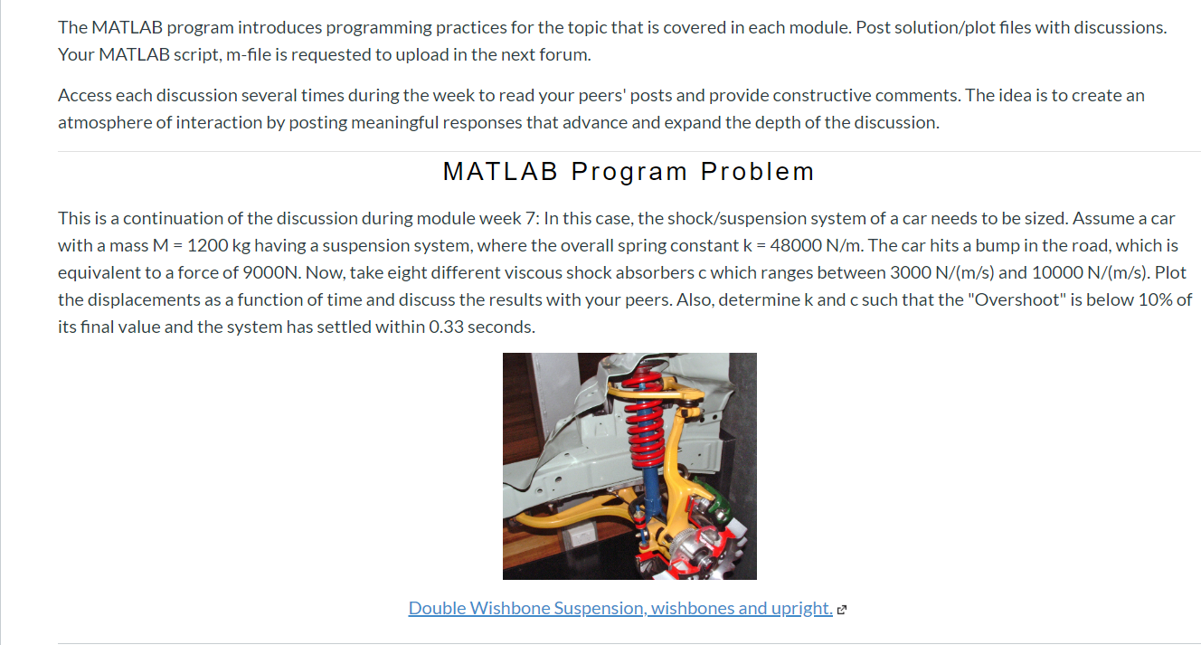 Solved Please I need a different answer to the Matlab code | Chegg.com