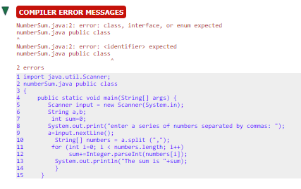 Solved Write a program that asks the user to enter a series | Chegg.com