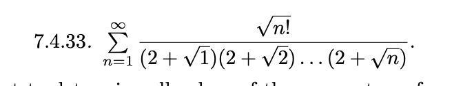 Solved ∑n=1∞(2+1)(2+2)…(2+n)n! | Chegg.com