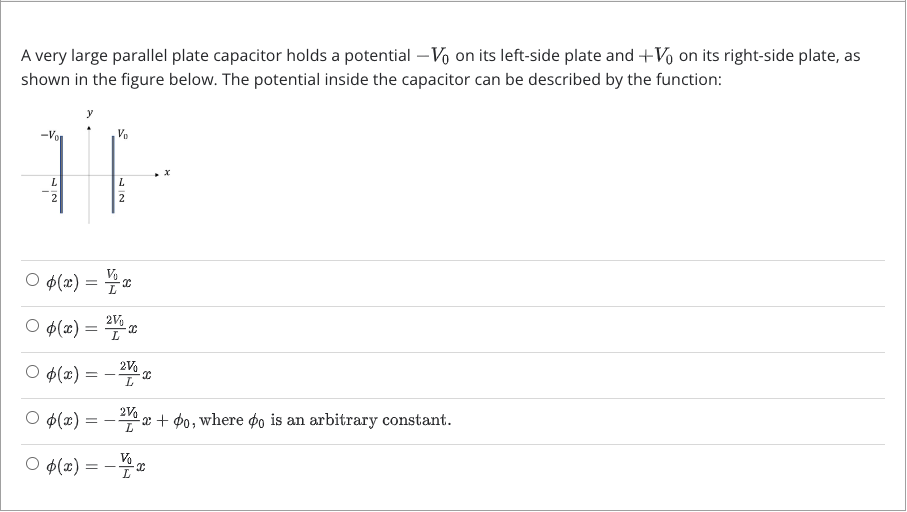 Solved A very large parallel plate capacitor holds a | Chegg.com