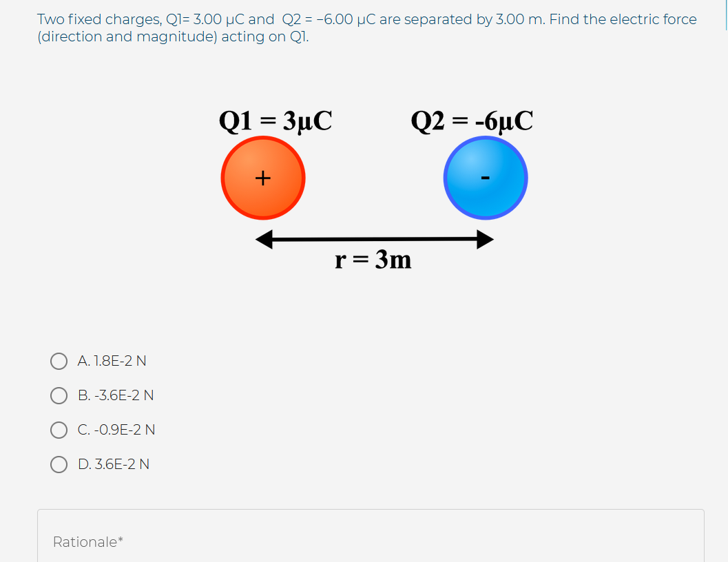 Solved Two fixed charges, Q23233= 233.233 uC and Q23 = -23.233 C are  Chegg.com