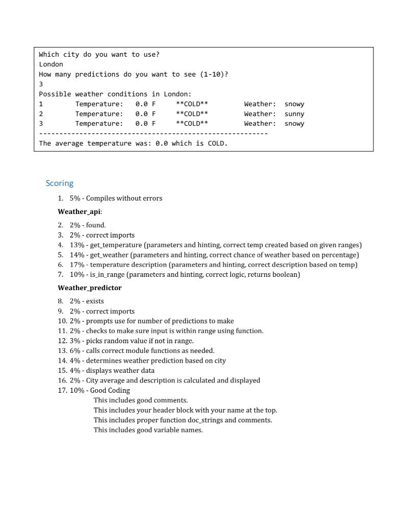 Solved Assignment 6: Temperature Checker Application In this | Chegg.com