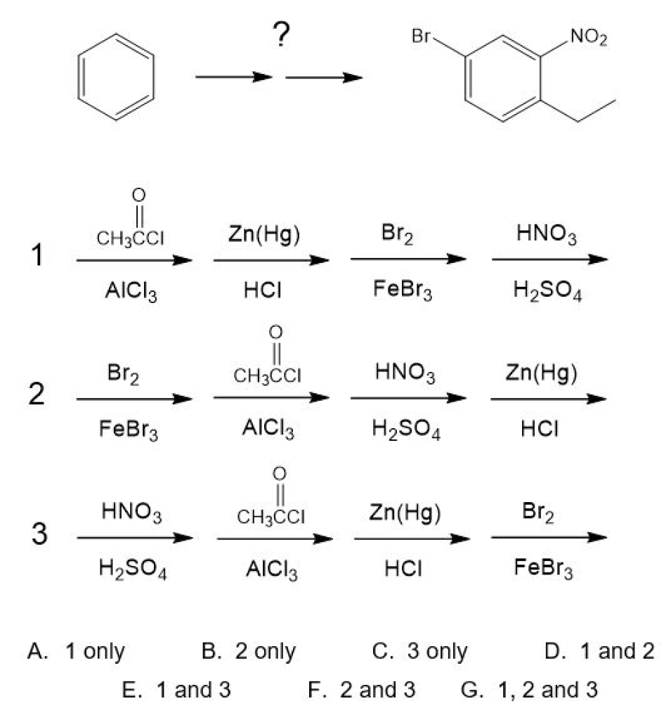 Solved Choose the synthetic route(s) that would give the | Chegg.com