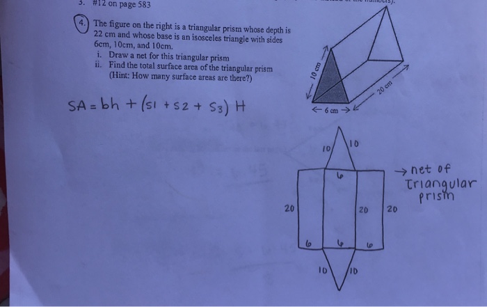 triangular prism drawing