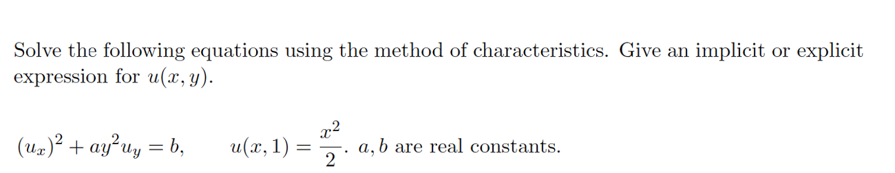 Solved Solve the following equations using the method of | Chegg.com