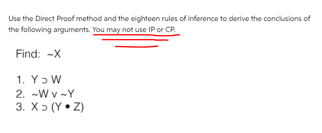 Solved Use The Direct Proof Method And The Eighteen Rules Of | Chegg.com