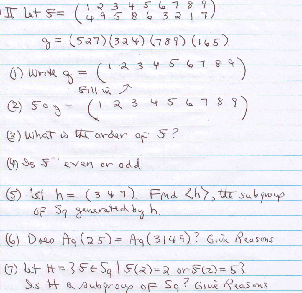 Solved I let s= ($ 3 2 3 4 5 6 7 8 9 4 9 5 8 6 3 2 1 7 g= | Chegg.com