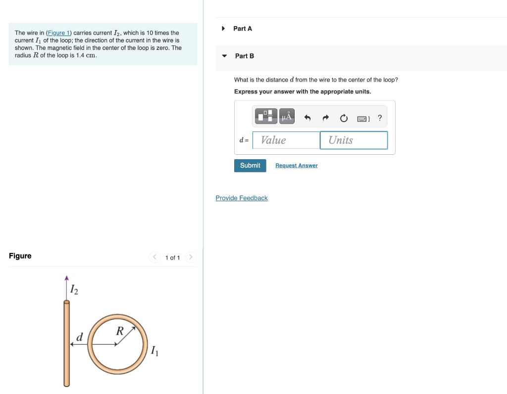 Solved Part A The wire in (Figure 1) carries current I, | Chegg.com