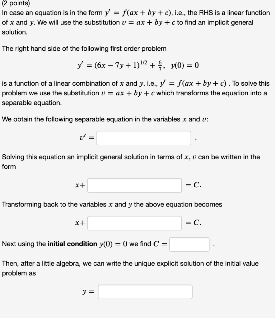 Solved An Equation In The Form 𝑦 𝑝 𝑥 𝑦 𝑞 𝑥 𝑦𝑛y P X Y Q Chegg Com