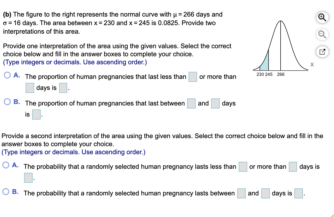 Solved Suppose The Lengths Of Human Pregnancies Are Normally | Chegg.com