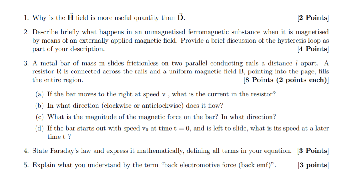 1 Why Is The A Field Is More Useful Quantity Than D Chegg Com