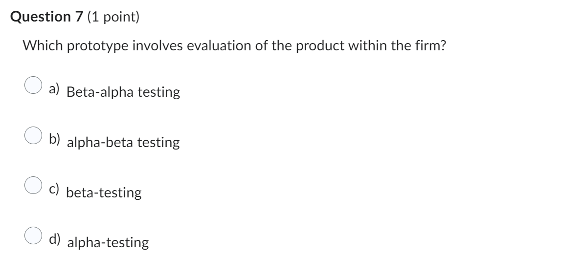 Solved Which prototype involves evaluation of the product | Chegg.com