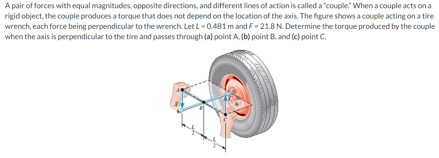 Solved A pair of forces with equal magnitudes, opposite | Chegg.com