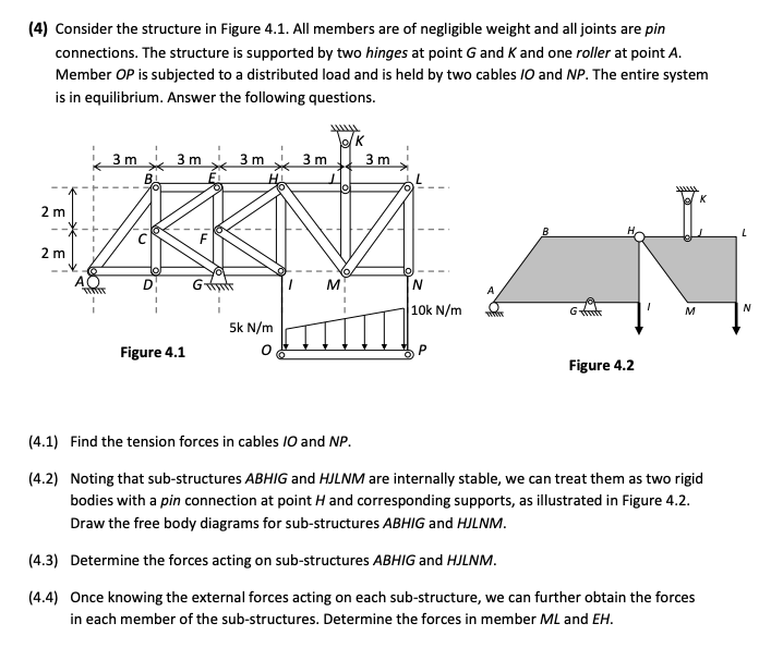 (4) ﻿Consider the structure in Figure 4.1. ﻿All | Chegg.com