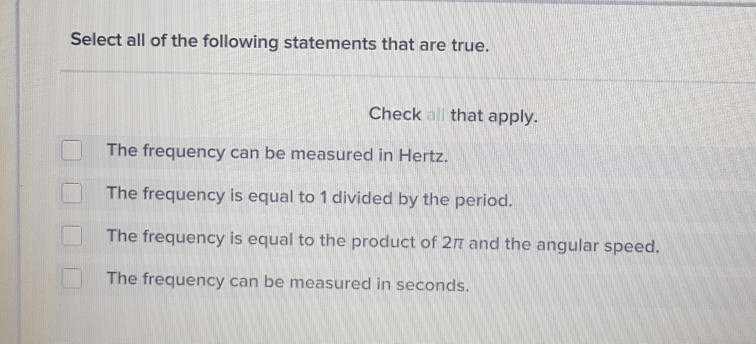 frequency is measured in which of the following