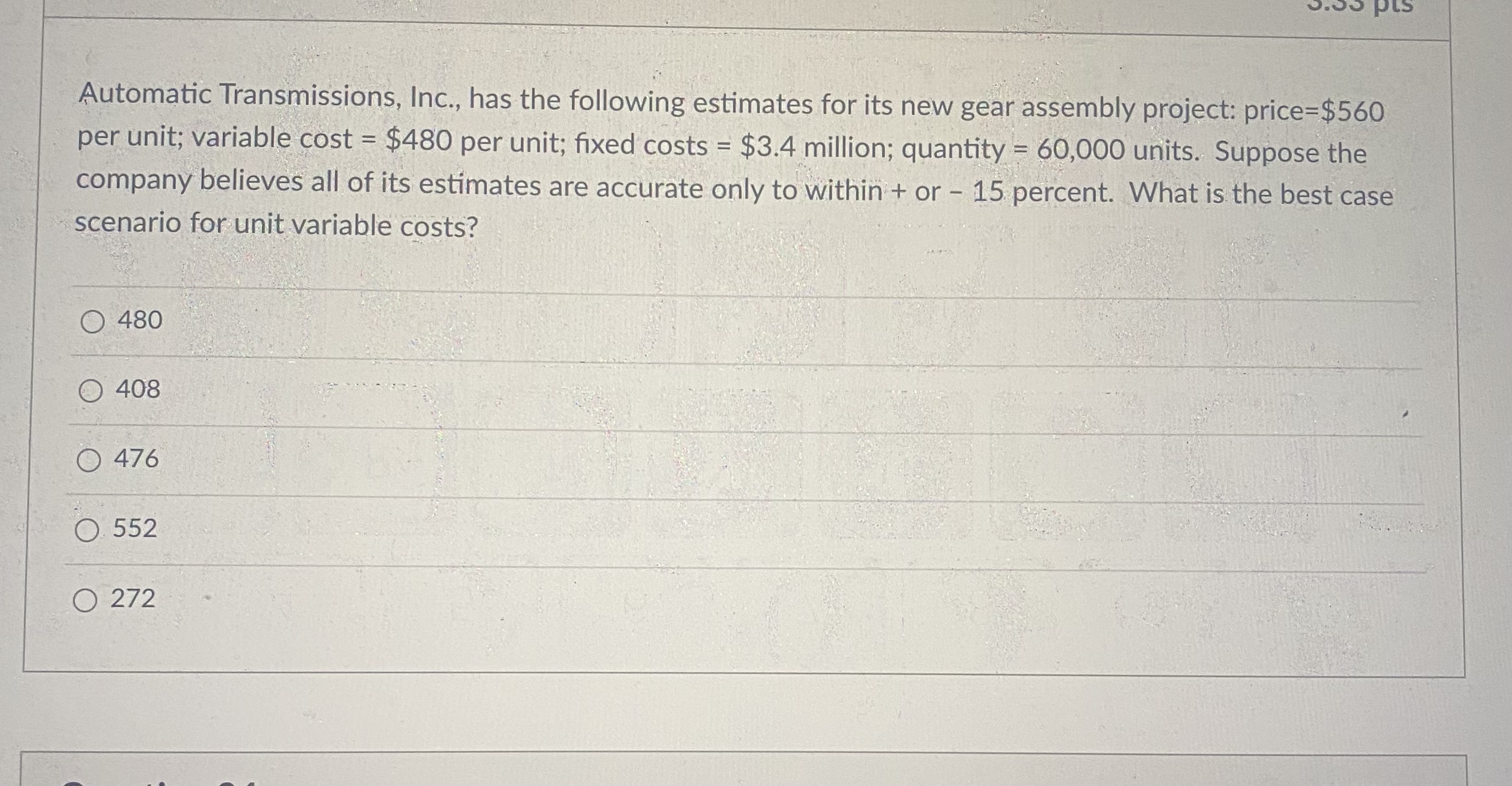 Solved Automatic Transmissions, Inc., has the following