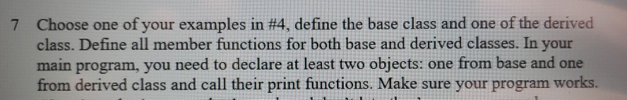 Solved 7 Choose one of your examples in #4, define the base | Chegg.com