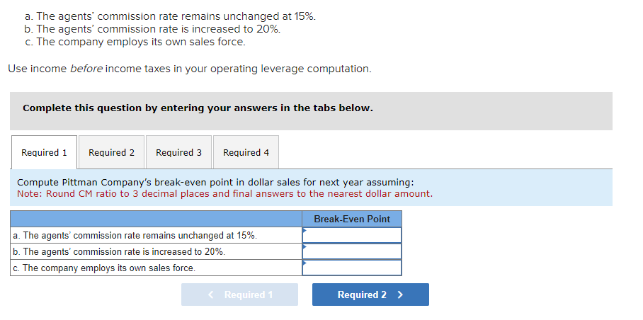 Solved a. The agents' commission rate remains unchanged at | Chegg.com