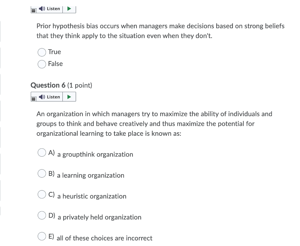 prior hypothesis bias example