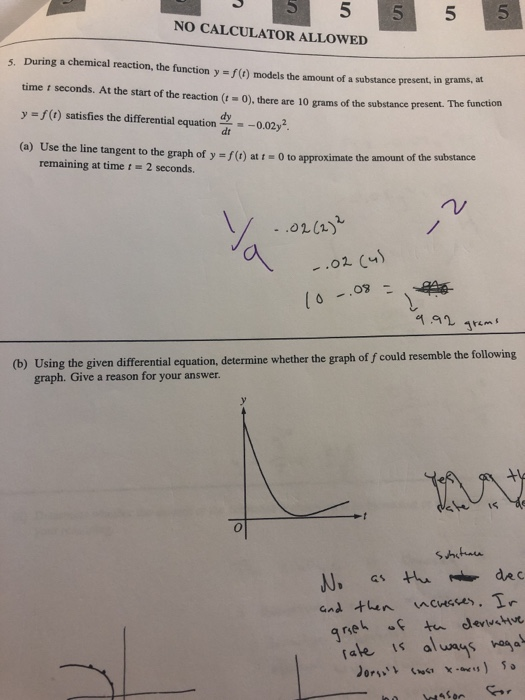 Solved NO CALCULATOR ALLOWED During a chemical reaction, the | Chegg.com