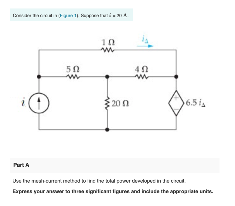 Solved Consider the circuit in (Figure 1). Suppose that i = | Chegg.com