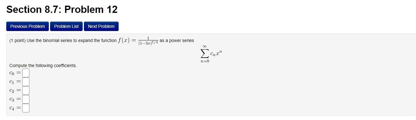 Solved Section 8.7: Problem 10 Previous Problem Problem List | Chegg.com