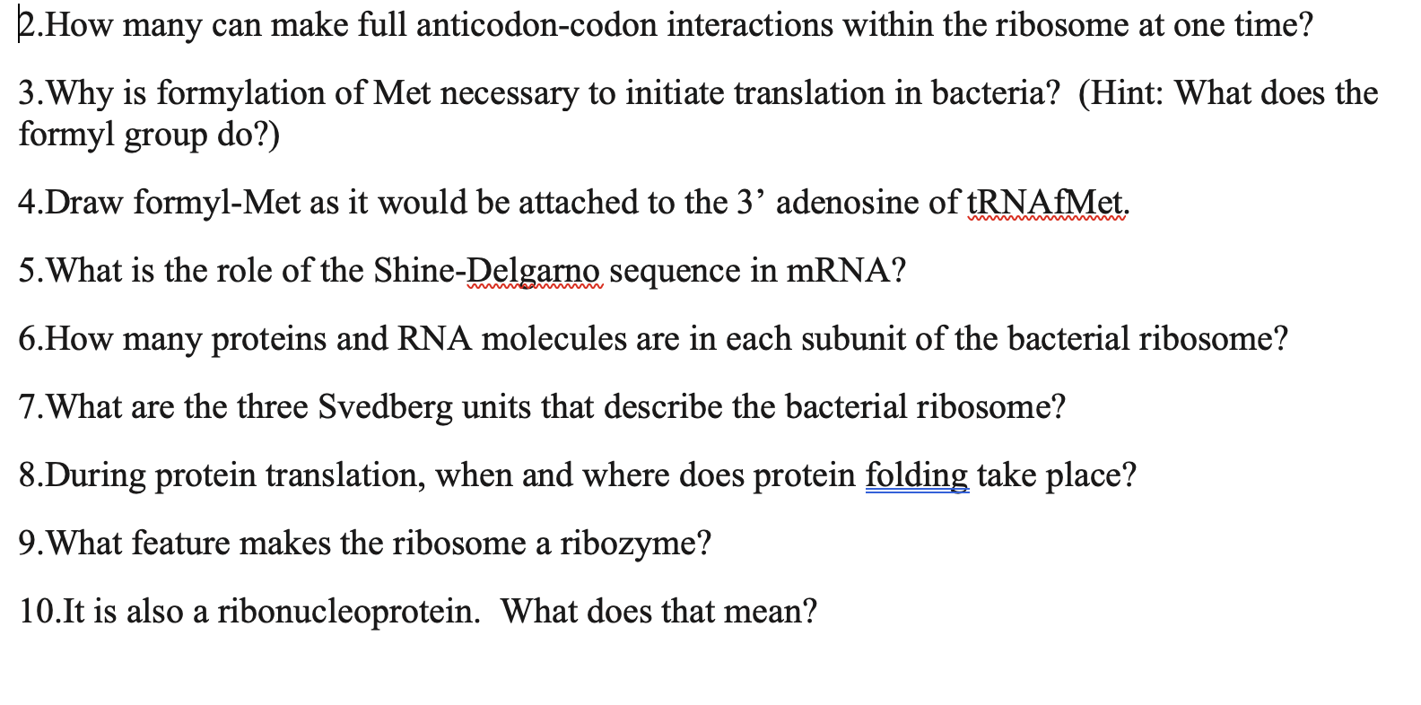 Solved 2.How many can make full anticodon-codon interactions | Chegg.com