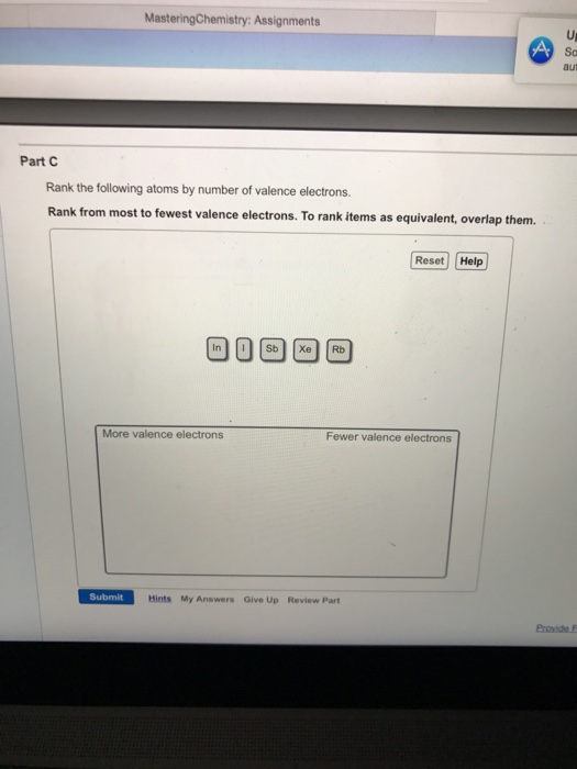 Solved Part B Rank The Following Elements By Atomic Radius. | Chegg.com