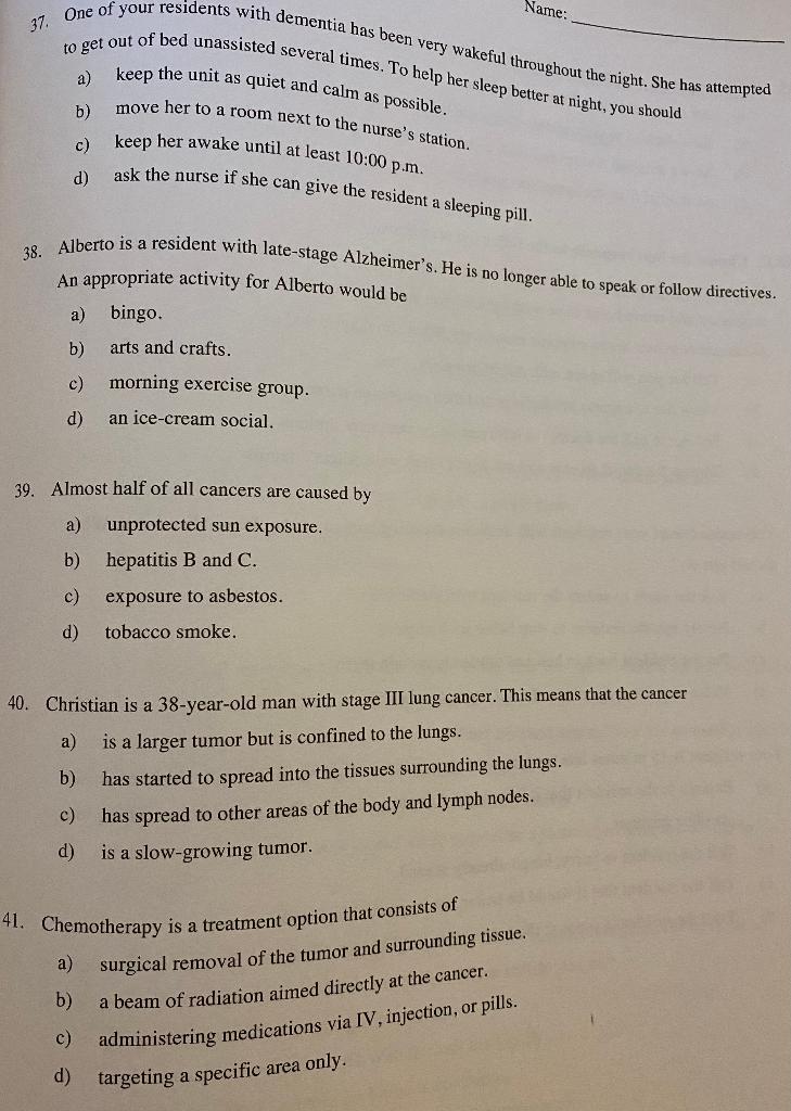 Solved 13.D Multiple-Choice Exercises 1. The social