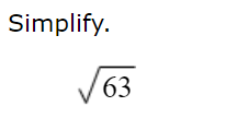 Solved Simplify. 63 | Chegg.com