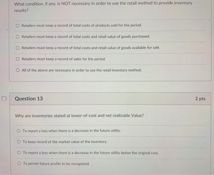 Solved What Condition If Any Is NOT Necessary In Order To Chegg solved-what-condition-if-any-is-not-necessary-in-order-to-chegg