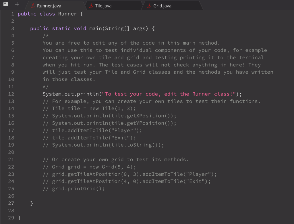 Solved Please help me!!!! Your task is to implement | Chegg.com