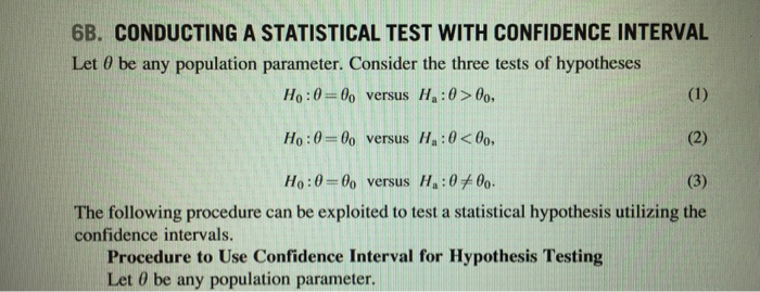 Solved 6B. CONDUCTING A STATISTICAL TEST WITH CONFIDENCE | Chegg.com