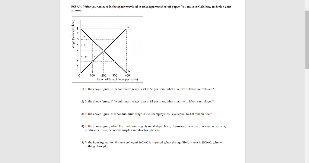 Solved ESSAY, Write your answer in the space provided or on | Chegg.com