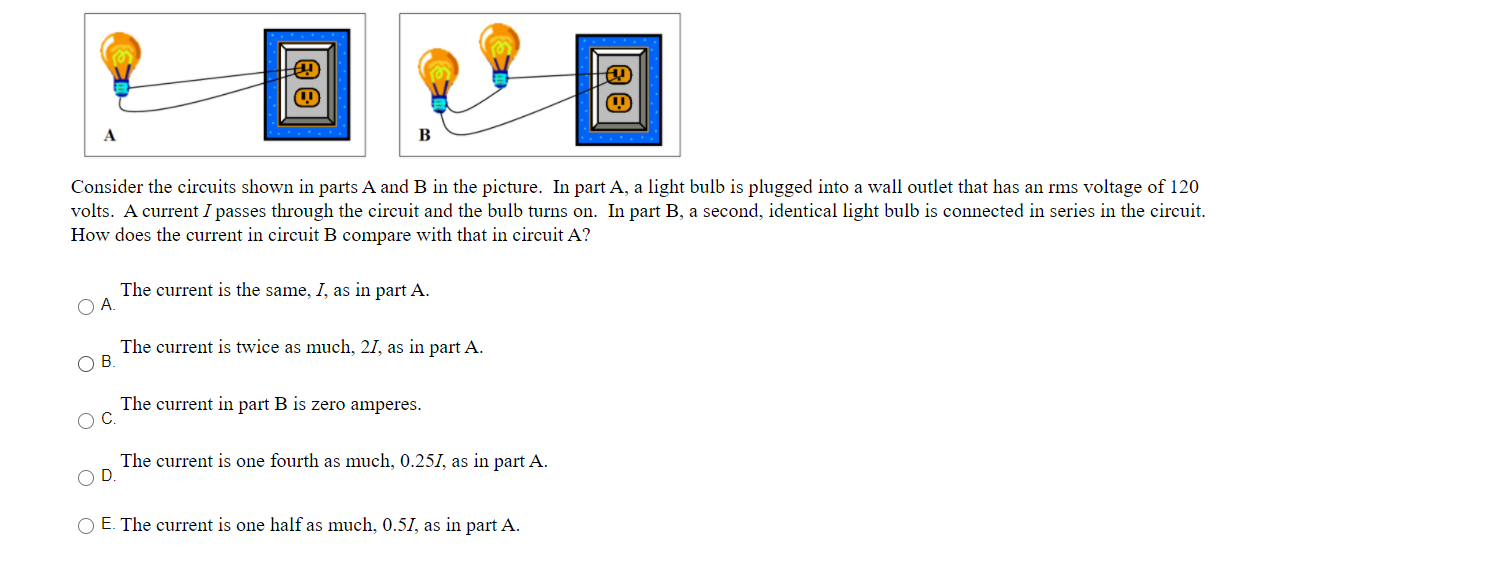 Solved A B Consider the circuits shown in parts A and B in | Chegg.com