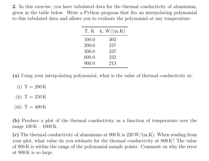 Solved 1. A correlation for the thermal conductivity of | Chegg.com