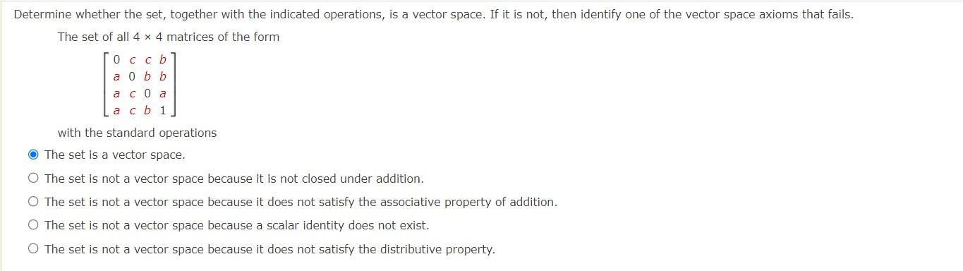 Solved Determine Whether The Set Together With The