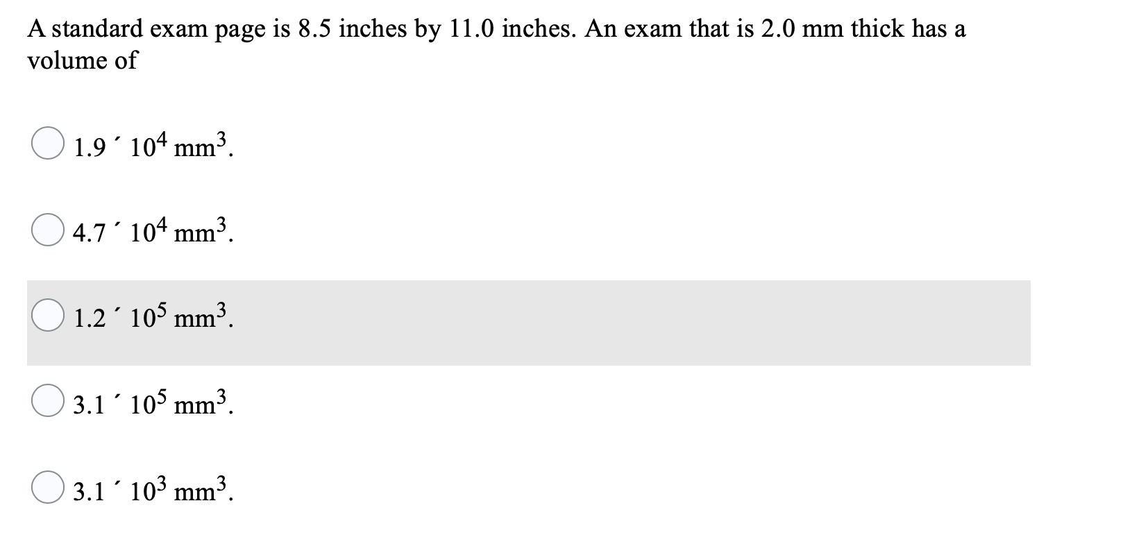 8.5 inches outlet in millimeters