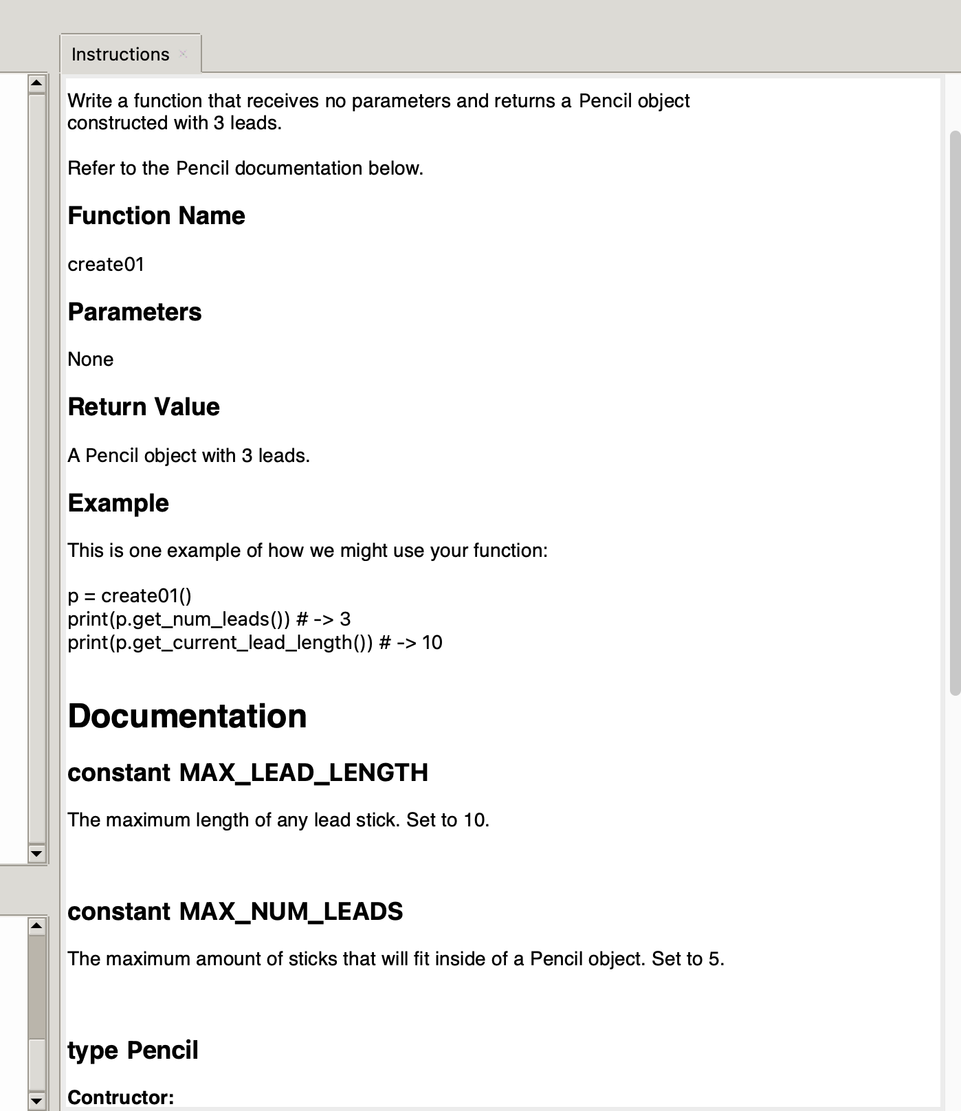 Solved Instructions Write a function that receives no | Chegg.com