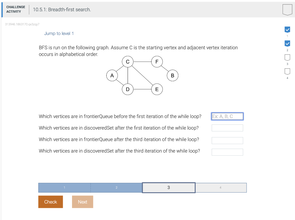 Solved CHALLENGE ACTIVITY 10.5.1: Breadth-first search. | Chegg.com