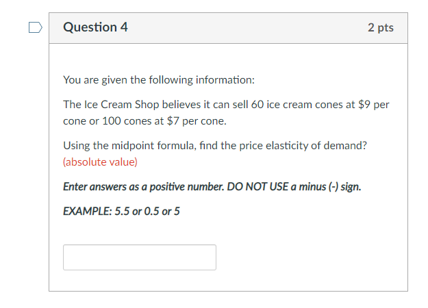 Solved Question 4 2 pts You are given the following | Chegg.com