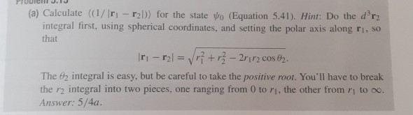 Equation R2 Ld Solved சாயார்யாய (a) Calculate ((1/ lr - r2D)) for the state | Chegg.com