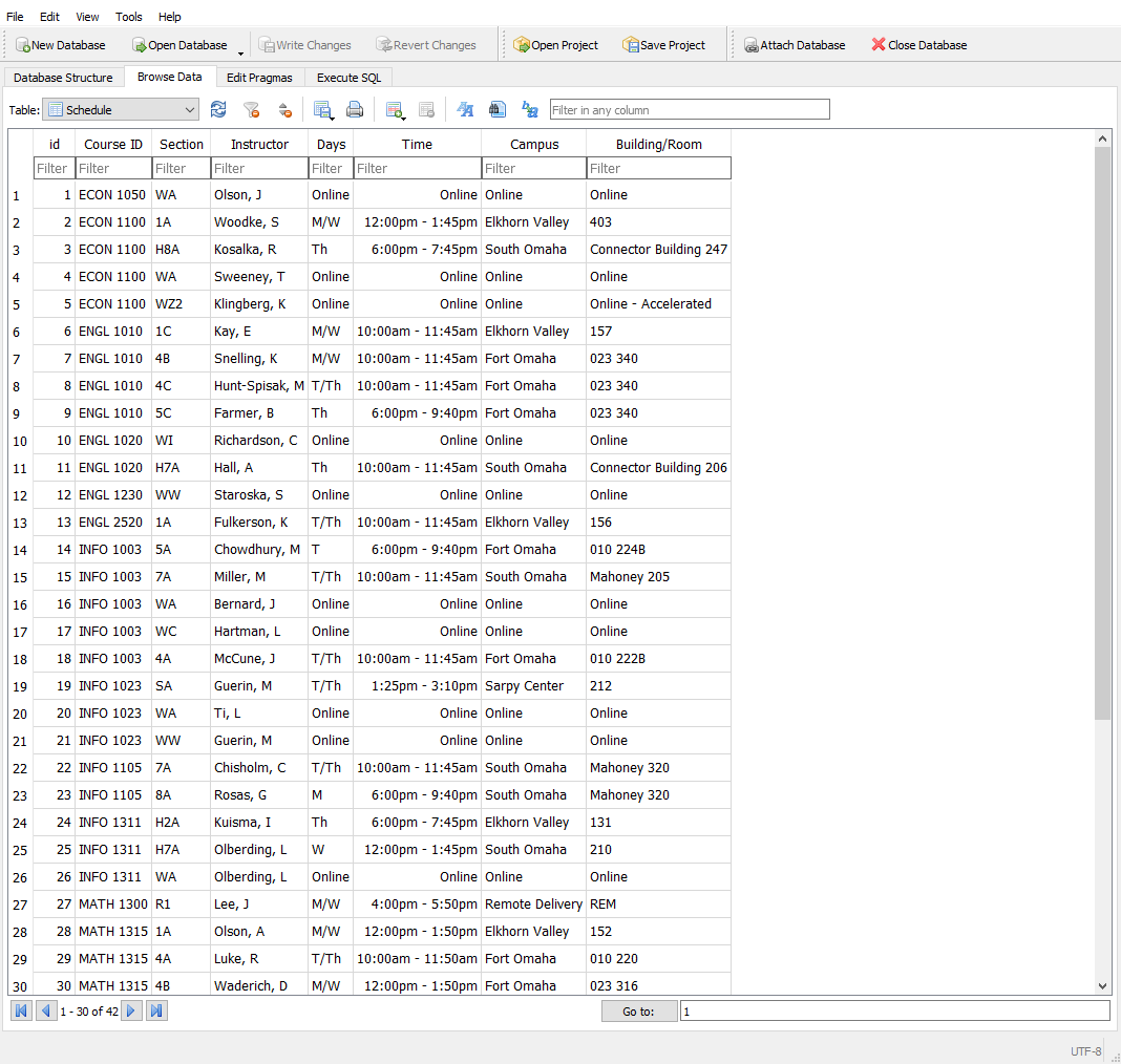 File Edit View Tools Help
New Database
Open Database
Write Changes
????Revert Changes
Open Project
Save Project
Attach Databa