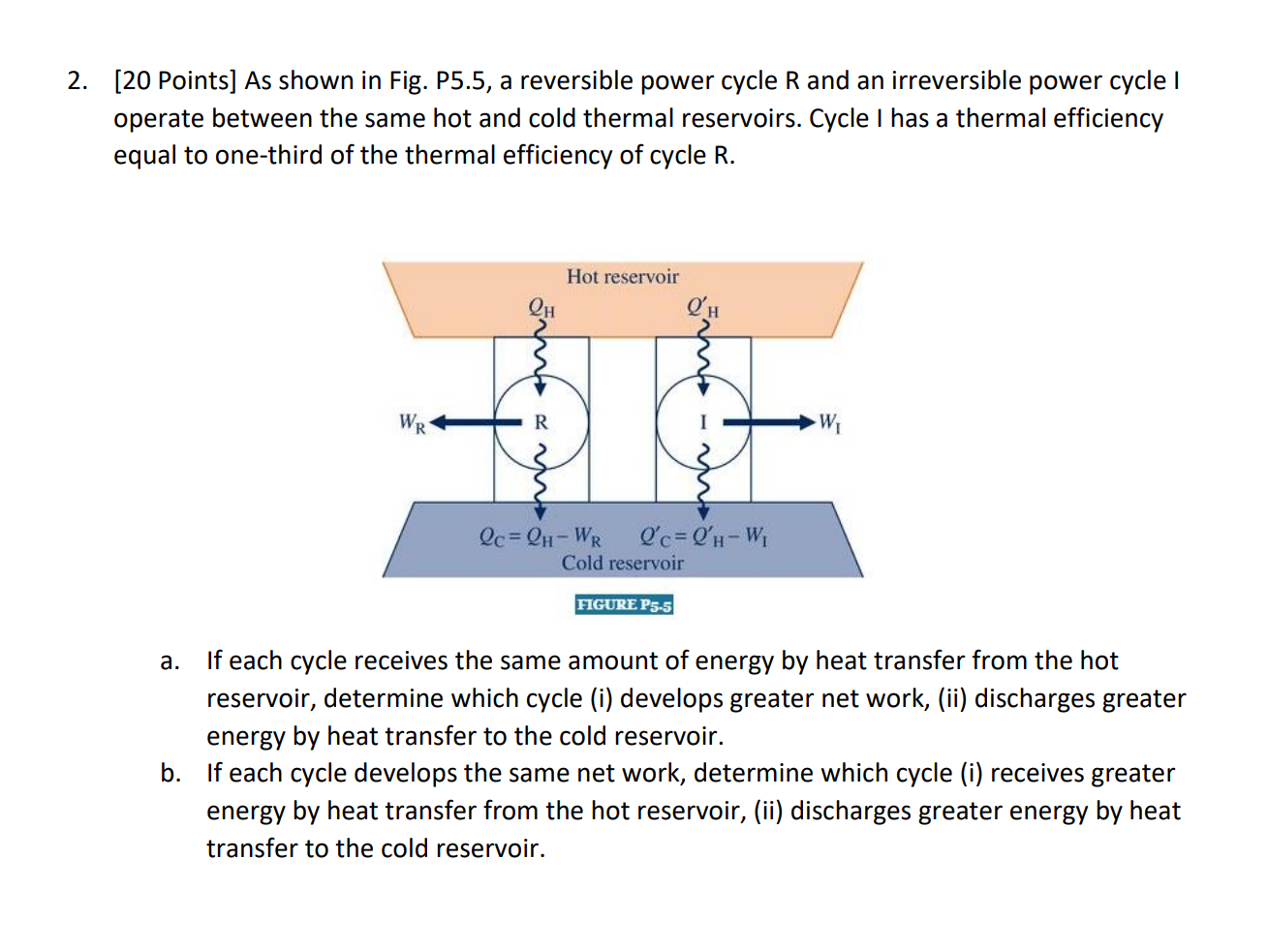 Solved Points As Shown In Fig P A Reversible Power Chegg Com