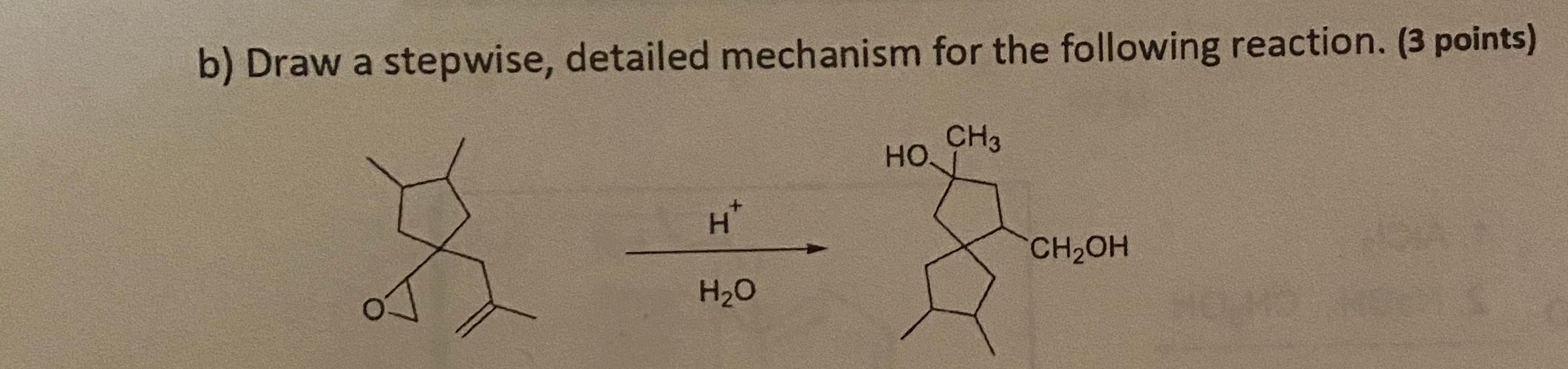 Solved b) Draw a stepwise, detailed mechanism for the | Chegg.com