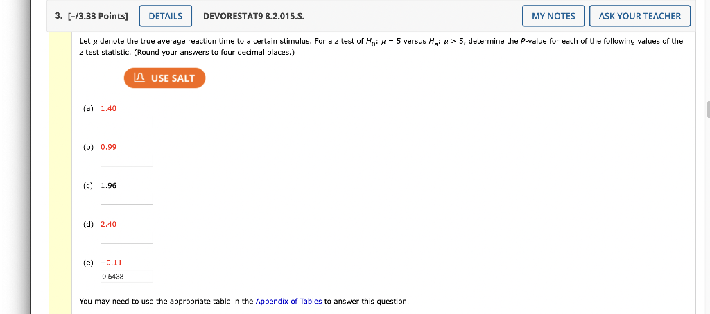 Solved Let μ denote the true average reaction time to a | Chegg.com