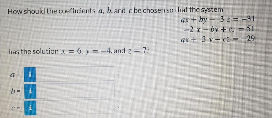 Solved How Should The Coefficients A, B, And Cbe Chosen So | Chegg.com